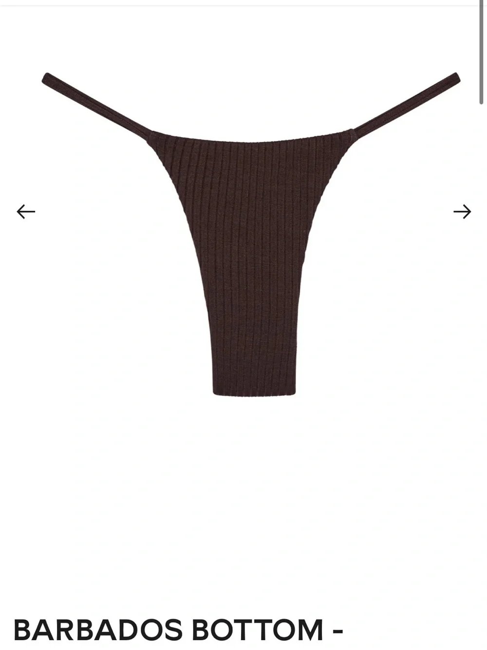 Monday Swimwear Capri Ribbed Underwire Top and Barbados Bottom